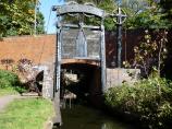 Bridge 1 and a double guillotine stop lock on the Stratford upon Avon Canal