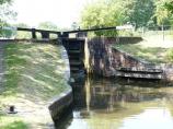 Lapworth Lock 6 gates, Stratford-upon-Avon Canal in England.